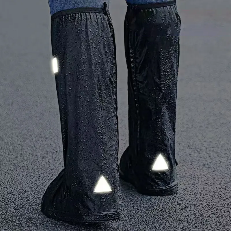 Unisex Reusable Anti-Slip Waterproof Rain Boot Shoe Cover High Tube