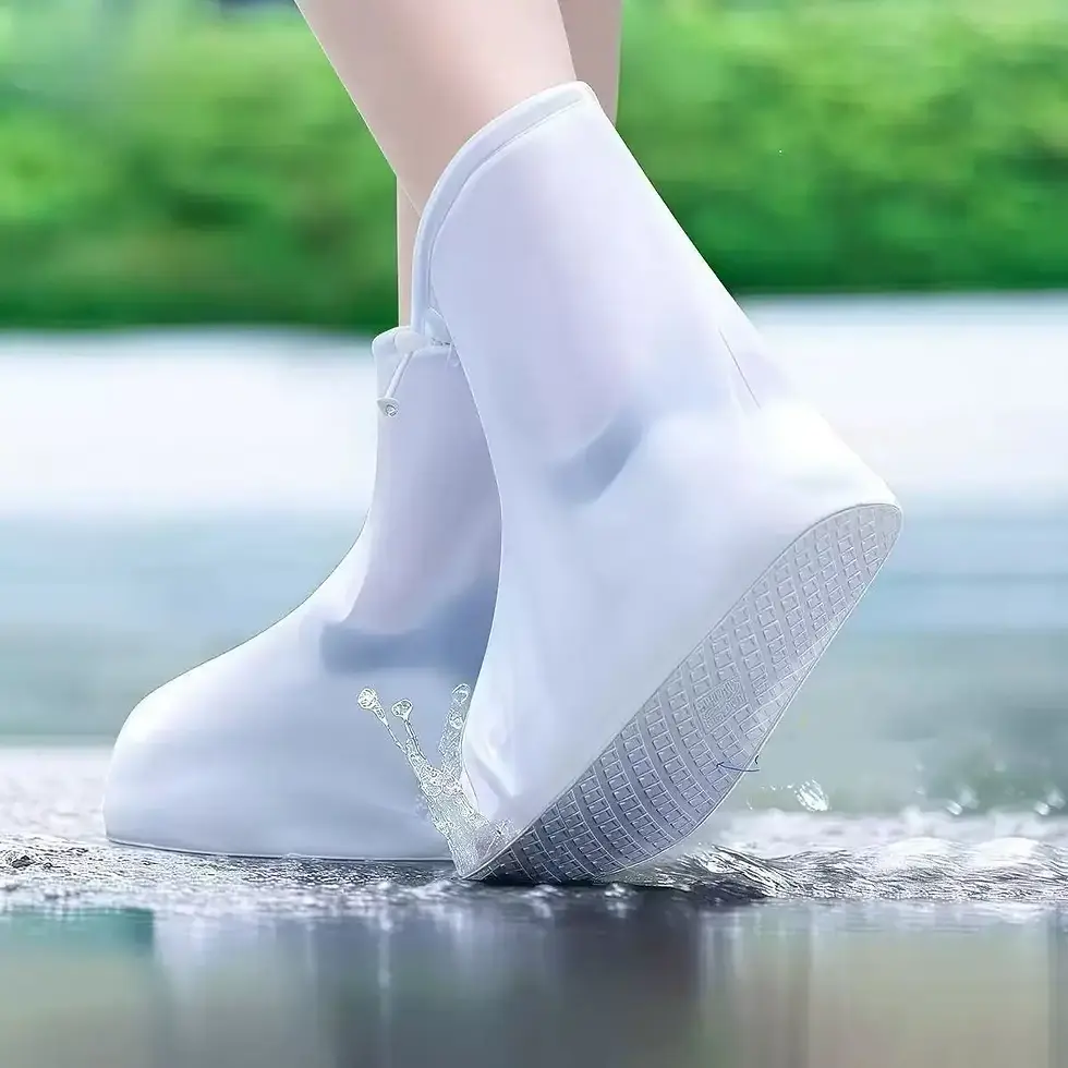 Thumbnail: Silicone Waterproof Shoe Cover Unisex Shoes Protectors Rain Boots for