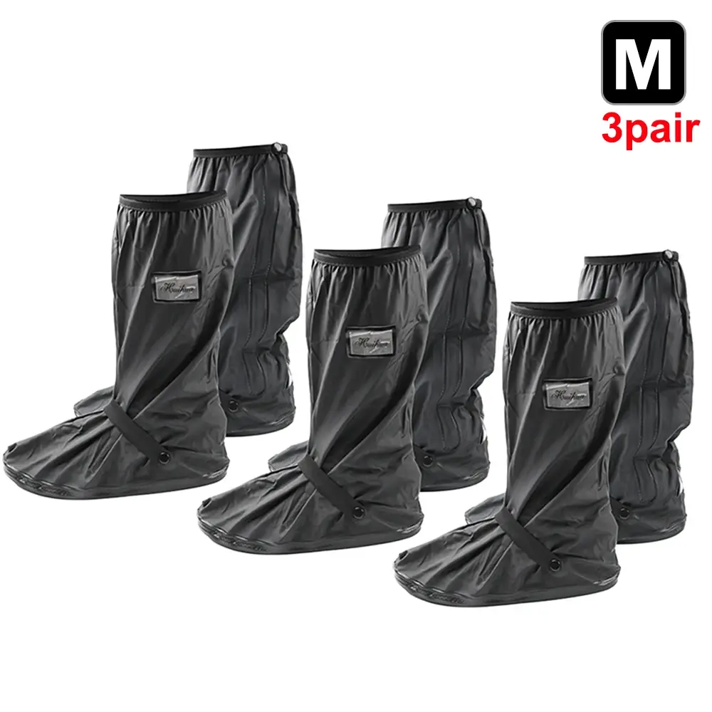 Reusable Motorcycle Scooter Dirt Bike Rain Shoes Cover Non-Slip Boot