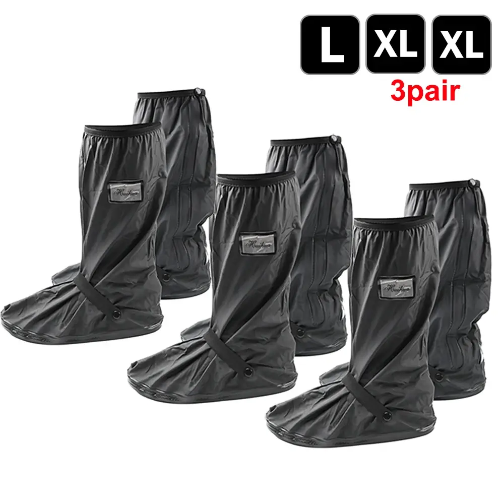 Reusable Motorcycle Scooter Dirt Bike Rain Shoes Cover Non-Slip Boot