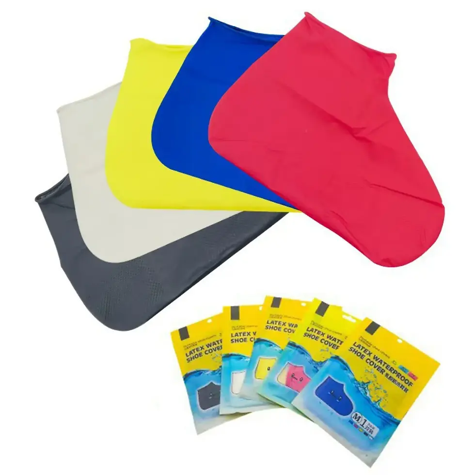 Thumbnail: 5 Pairs Silicone Waterproof Shoe Covers Reusable Non Slip Rain Boot