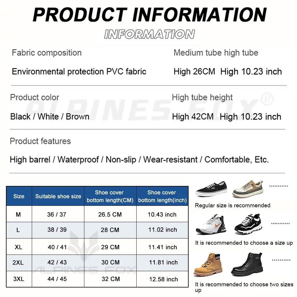 Motorcycle High Tube Rain Boots Waterproof Reflective Non-Slip