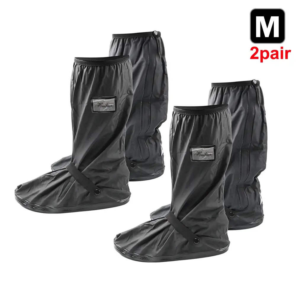 Reusable Motorcycle Scooter Dirt Bike Rain Shoes Cover Non-Slip Boot