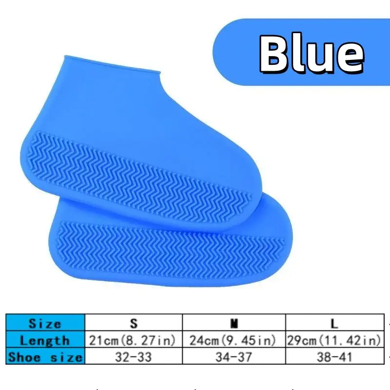 Silicone WaterProof Shoe Covers Reusable Non-slip Rain Shoes