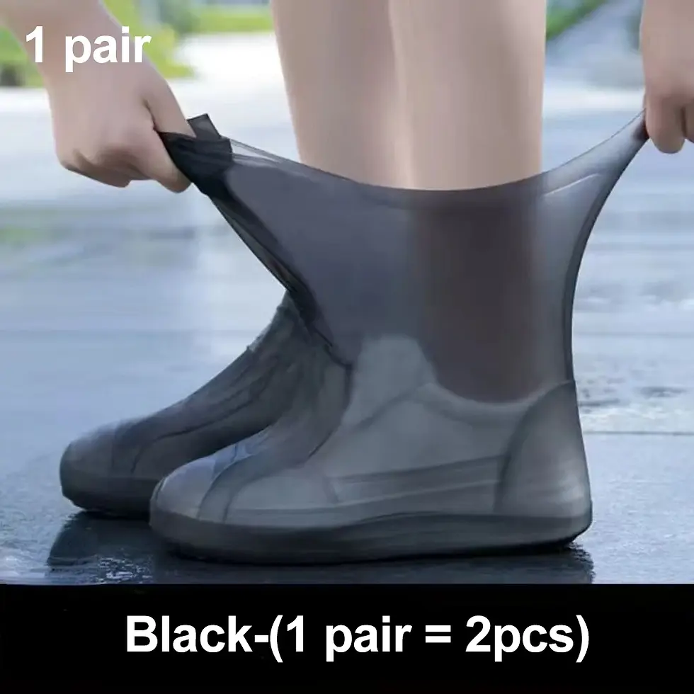 Thumbnail: Rubber Rain Boot Overshoes For Outdoor Use, Silicone Waterproof Shoe