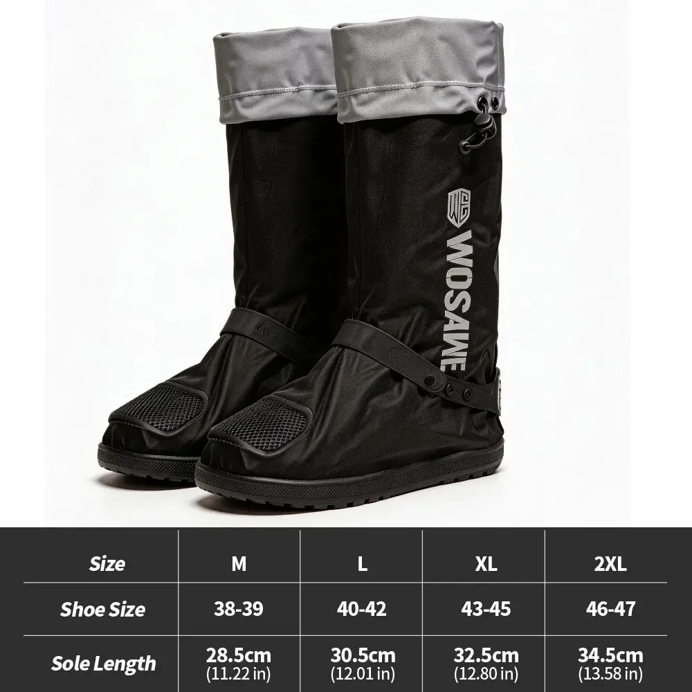 WOSAWE Rain Shoe Covers Unisex Waterproof Covers Motorcycle Cycling