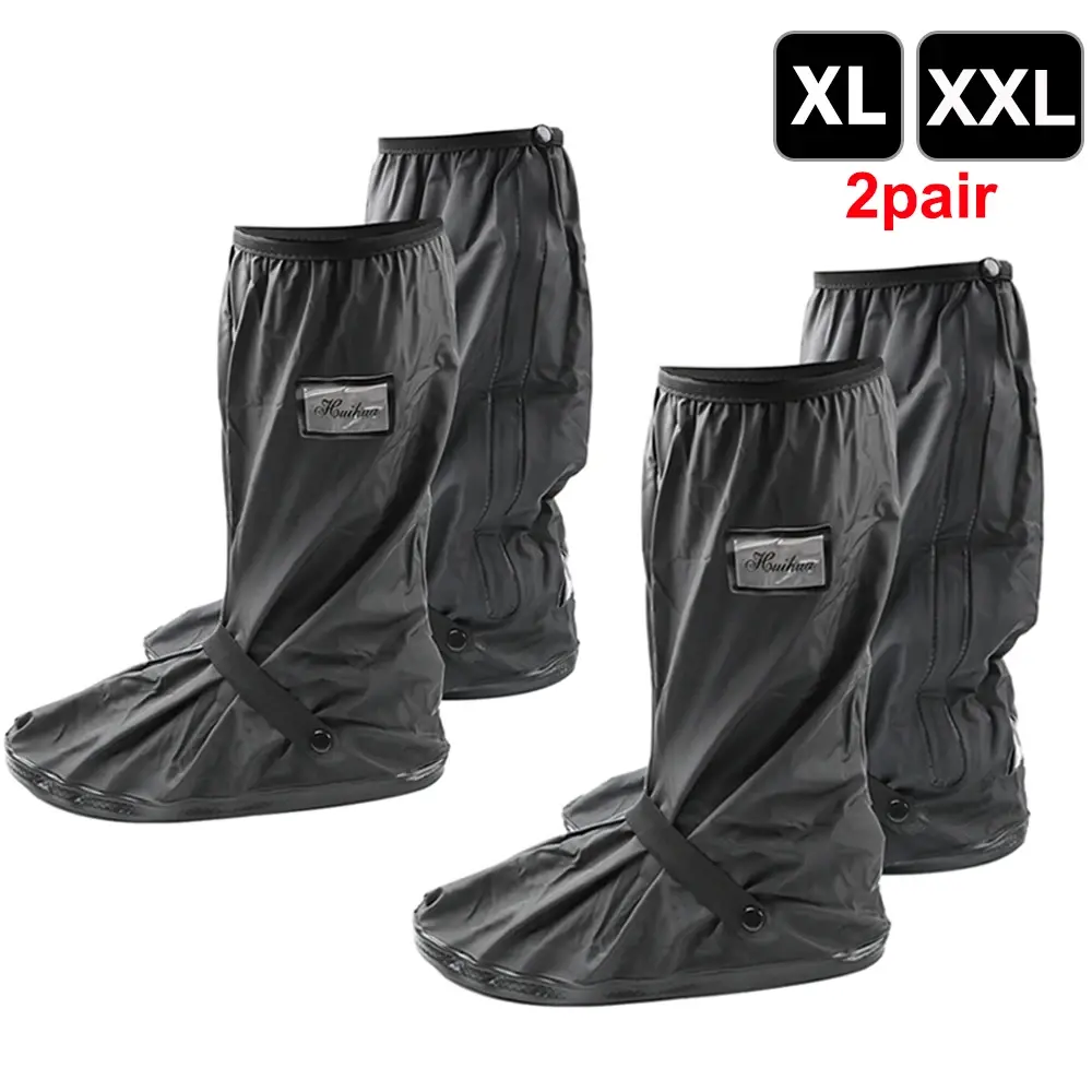 Reusable Motorcycle Scooter Dirt Bike Rain Shoes Cover Non-Slip Boot