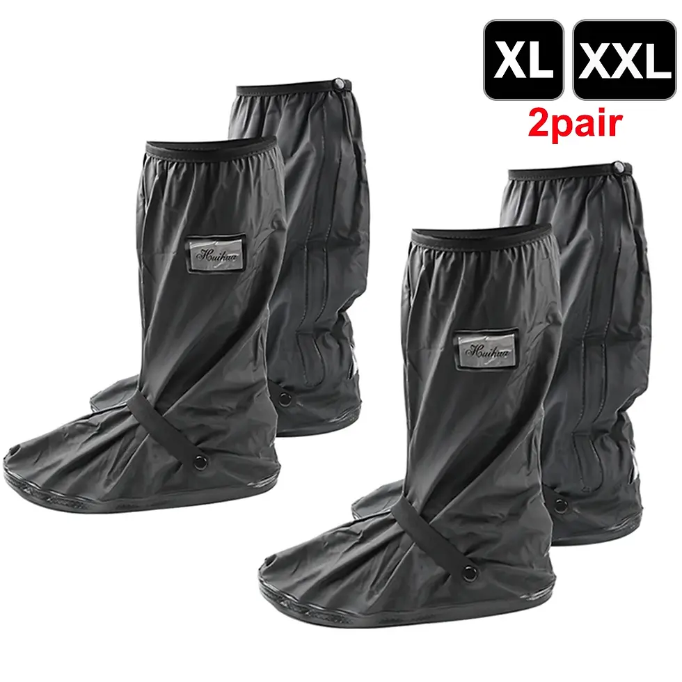 Thumbnail: Reusable Motorcycle Scooter Dirt Bike Rain Shoes Cover Non-Slip Boot