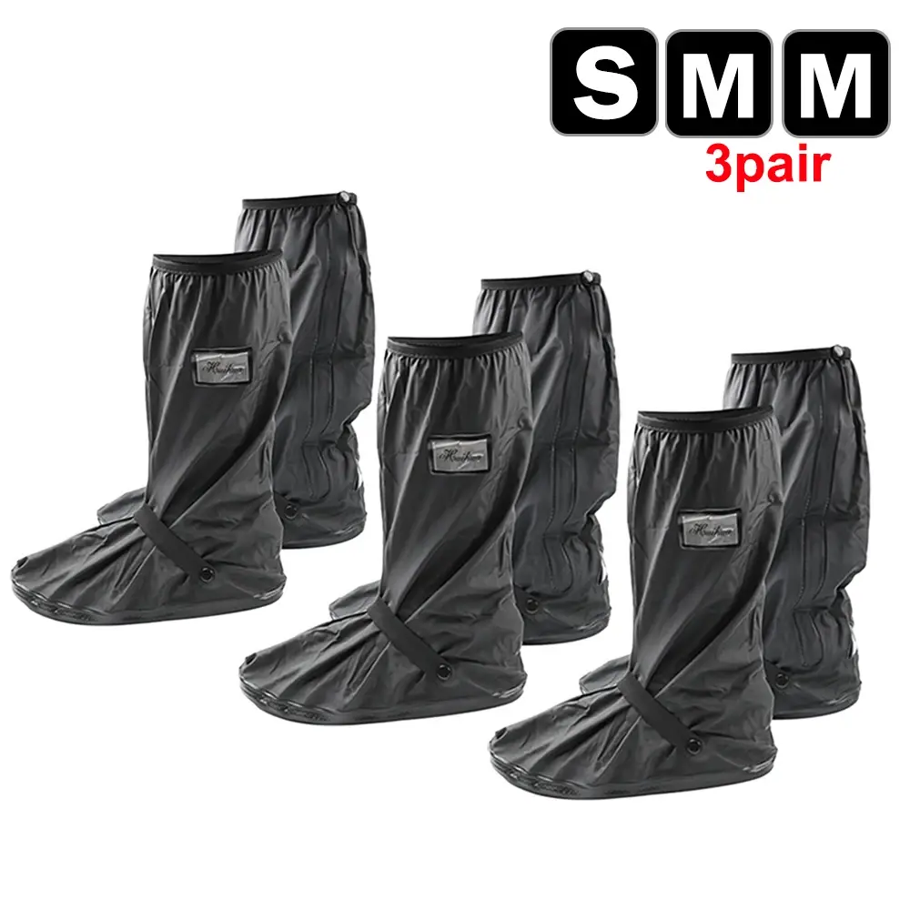 Reusable Motorcycle Scooter Dirt Bike Rain Shoes Cover Non-Slip Boot