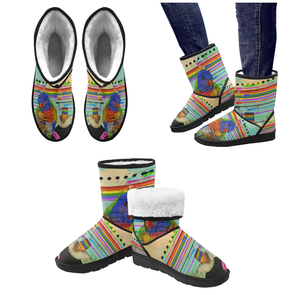 THE BIG PARROT Unisex All Over Print Snow Boots