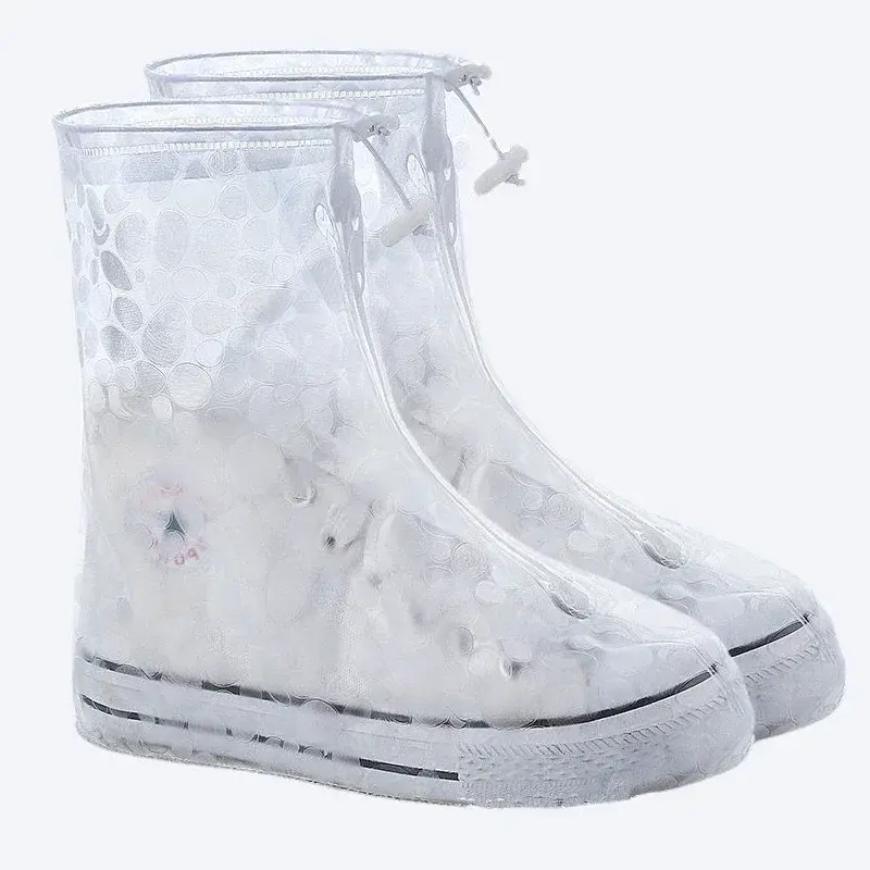 1 Pair Waterproof Shoe Cover Silicone Sport Rain Boot Cover with Layer