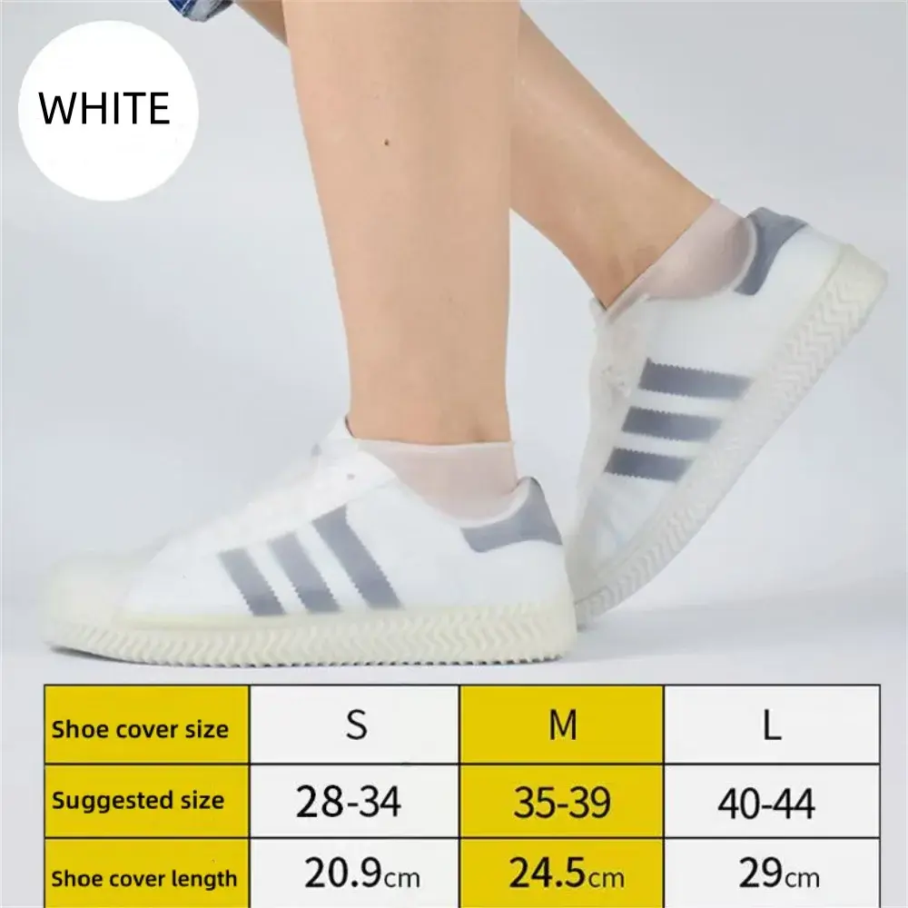 1 Pair Rubber Rain Boot Overshoes For Outdoor Use, Silicone Waterproof