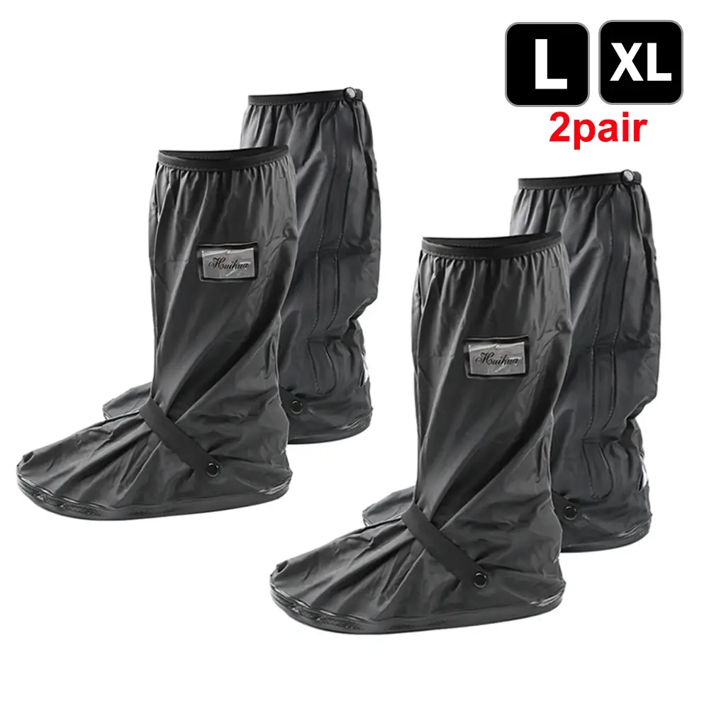 Reusable Motorcycle Scooter Dirt Bike Rain Shoes Cover Non-Slip Boot
