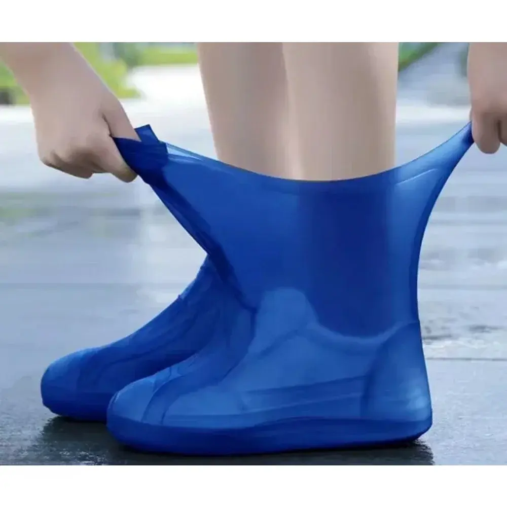 1 Pair latex WaterProof Shoe Covers Lip-resistant Rubber Rain Boot