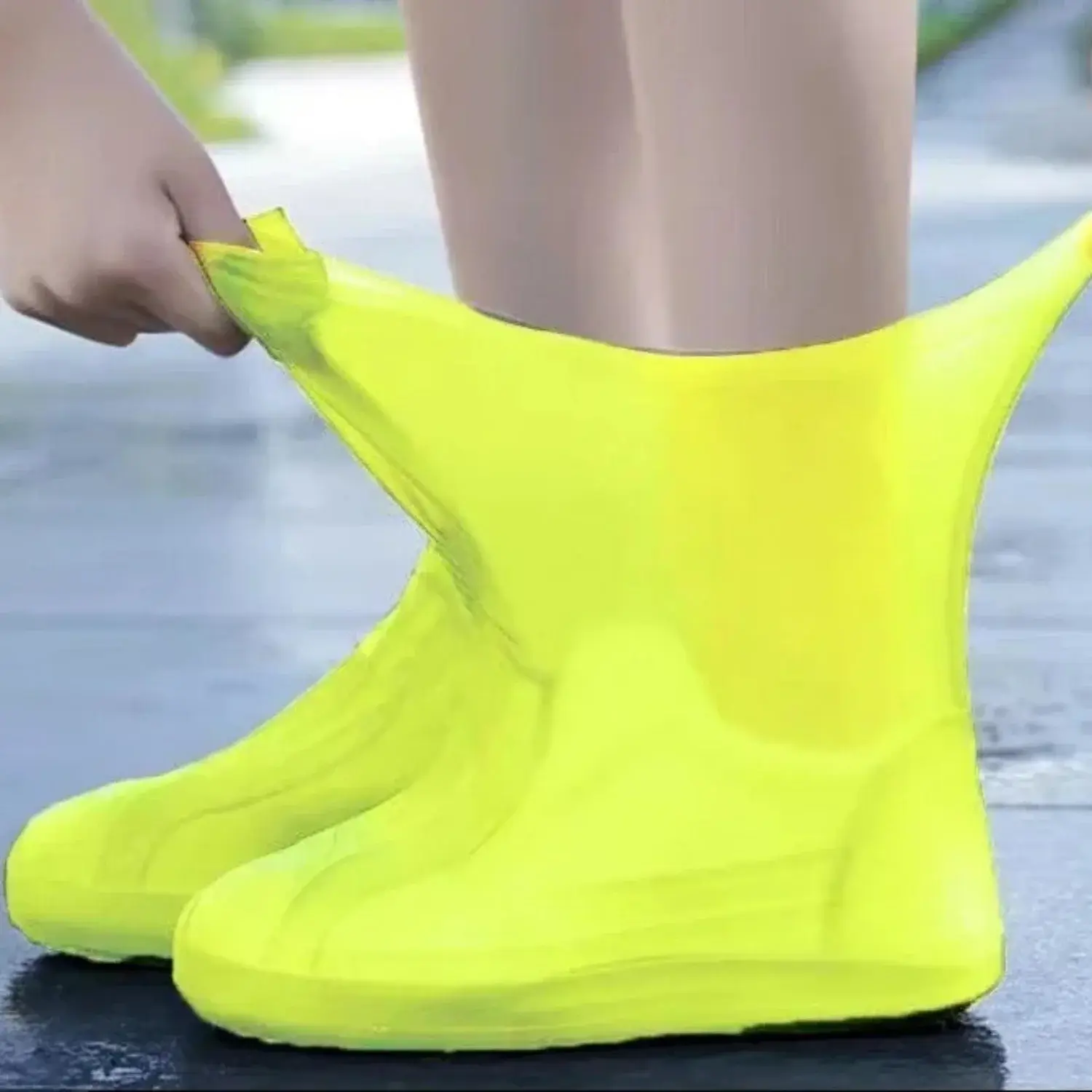 5 Pairs Silicone Waterproof Shoe Covers Reusable Non Slip Rain Boot