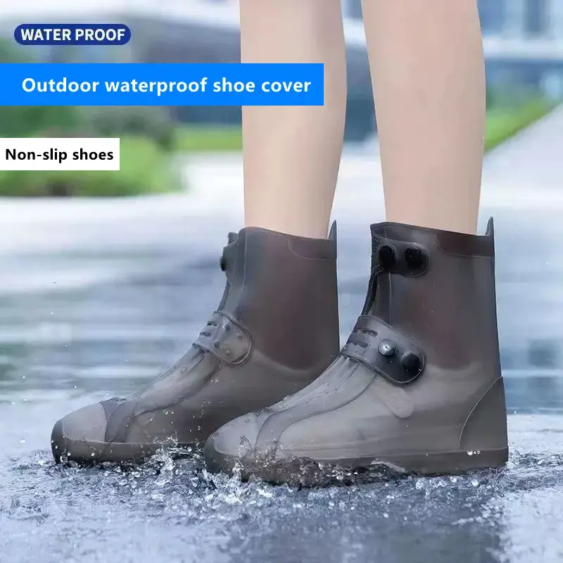 Adult Rubber Overshoes For Outdoor, Silicone Waterproof Shoe Covers,