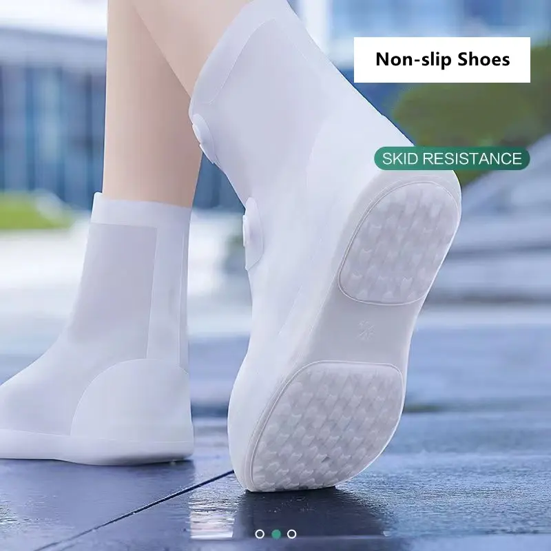 Adult Rubber Overshoes For Outdoor, Silicone Waterproof Shoe Covers,