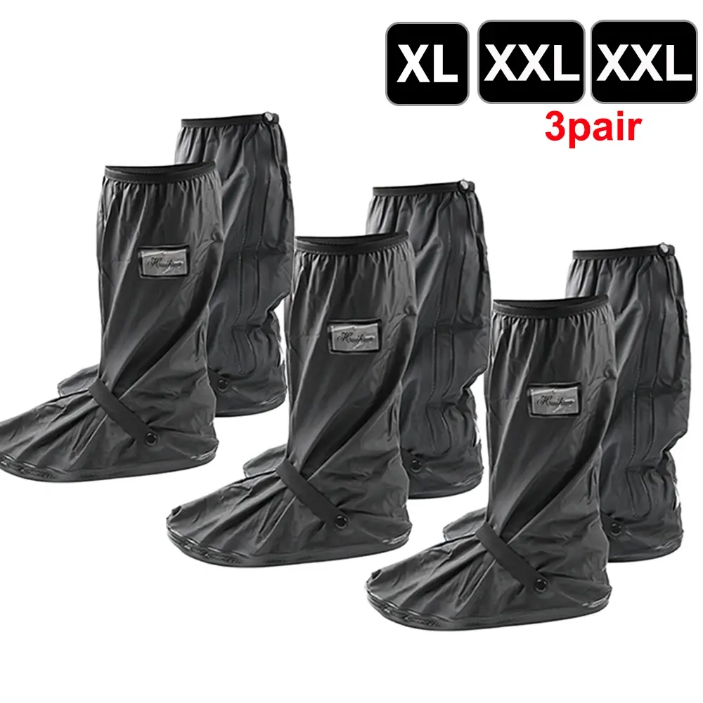Reusable Motorcycle Scooter Dirt Bike Rain Shoes Cover Non-Slip Boot