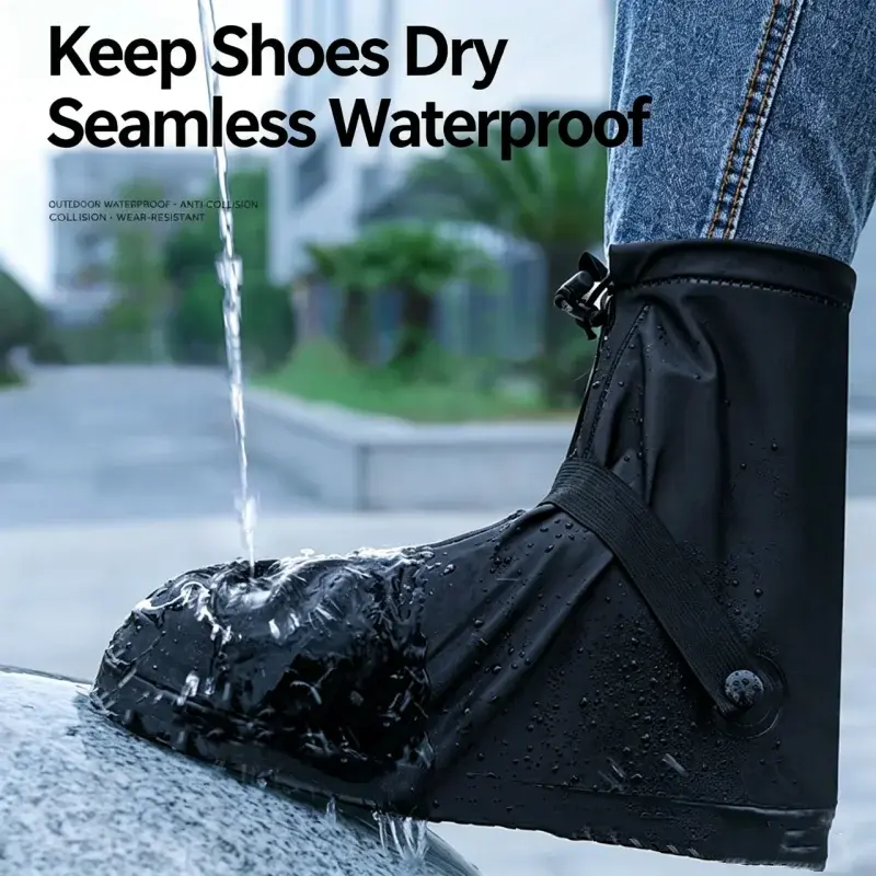 Waterproof Rain Water Boot Shoes Cover Cycling Hiking Anti-Slip PU