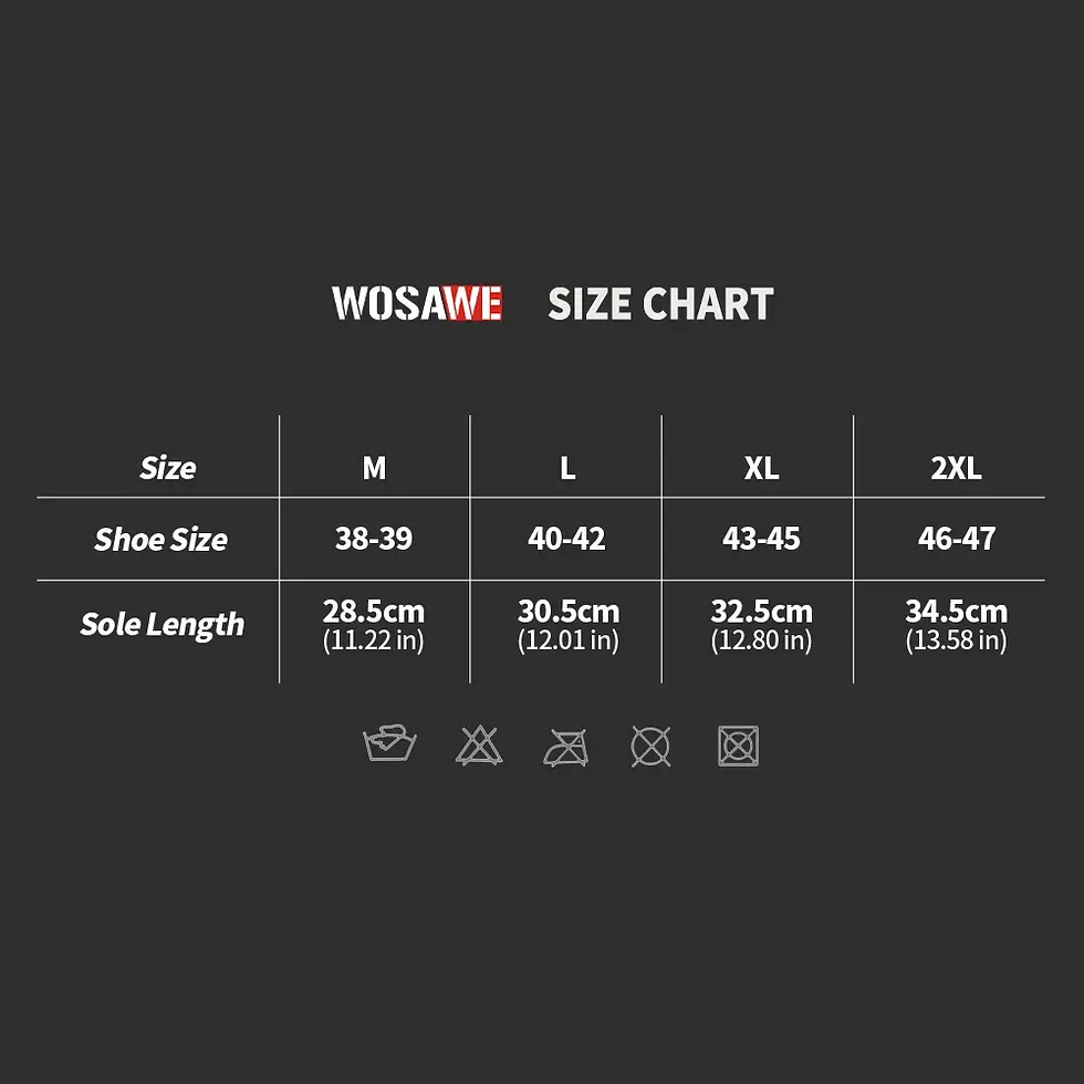 Thumbnail: WOSAWE Rain Shoe Covers Unisex Waterproof Covers Motorcycle Cycling