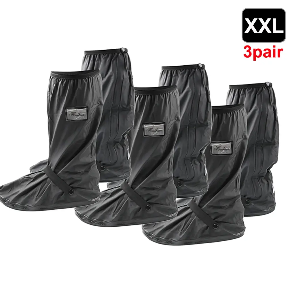 Reusable Motorcycle Scooter Dirt Bike Rain Shoes Cover Non-Slip Boot