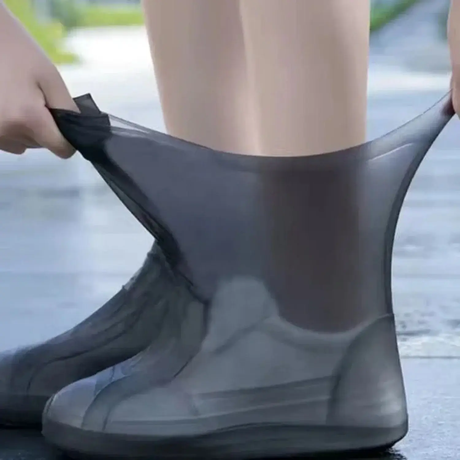 5 Pairs Silicone Waterproof Shoe Covers Reusable Non Slip Rain Boot