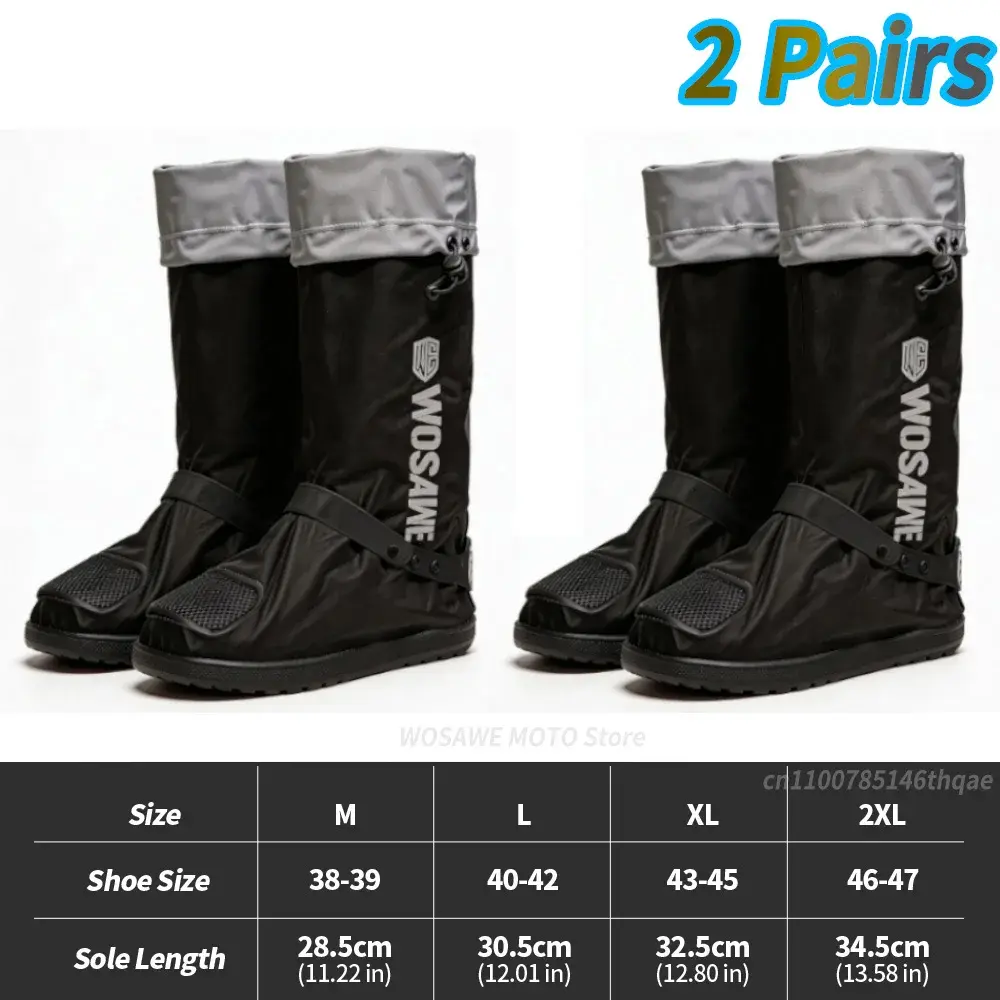 WOSAWE Rain Shoe Covers Unisex Waterproof Covers Motorcycle Cycling