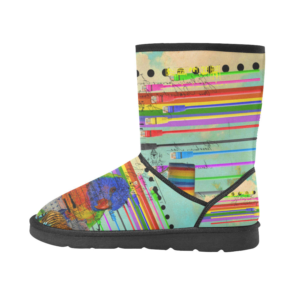 THE BIG PARROT Unisex All Over Print Snow Boots