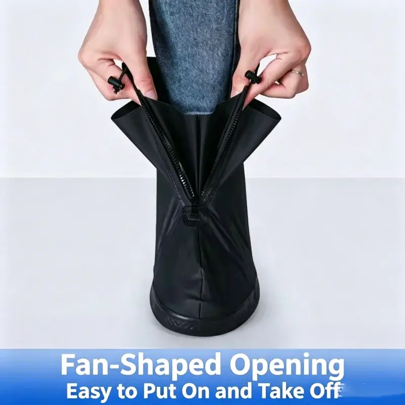 Waterproof Rain Water Boot Shoes Cover Cycling Hiking Anti-Slip PU