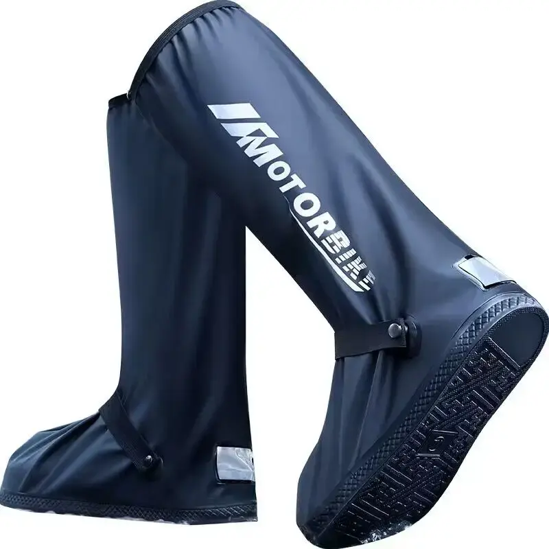 Motorcycle High Tube Rain Boots Waterproof Reflective Non-Slip