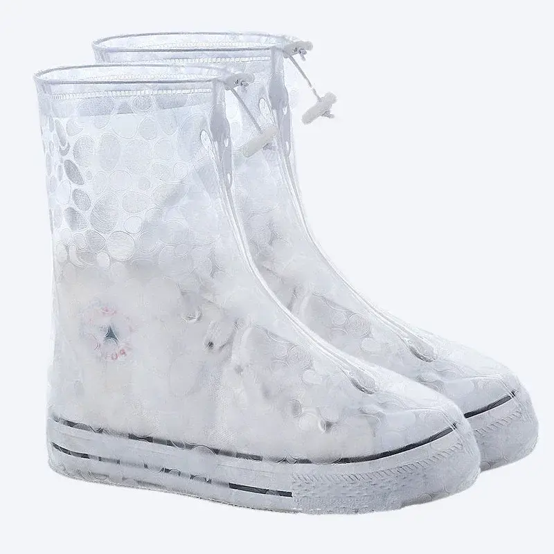 1 Pair Waterproof Shoe Cover Silicone Sport Rain Boot Cover with Layer
