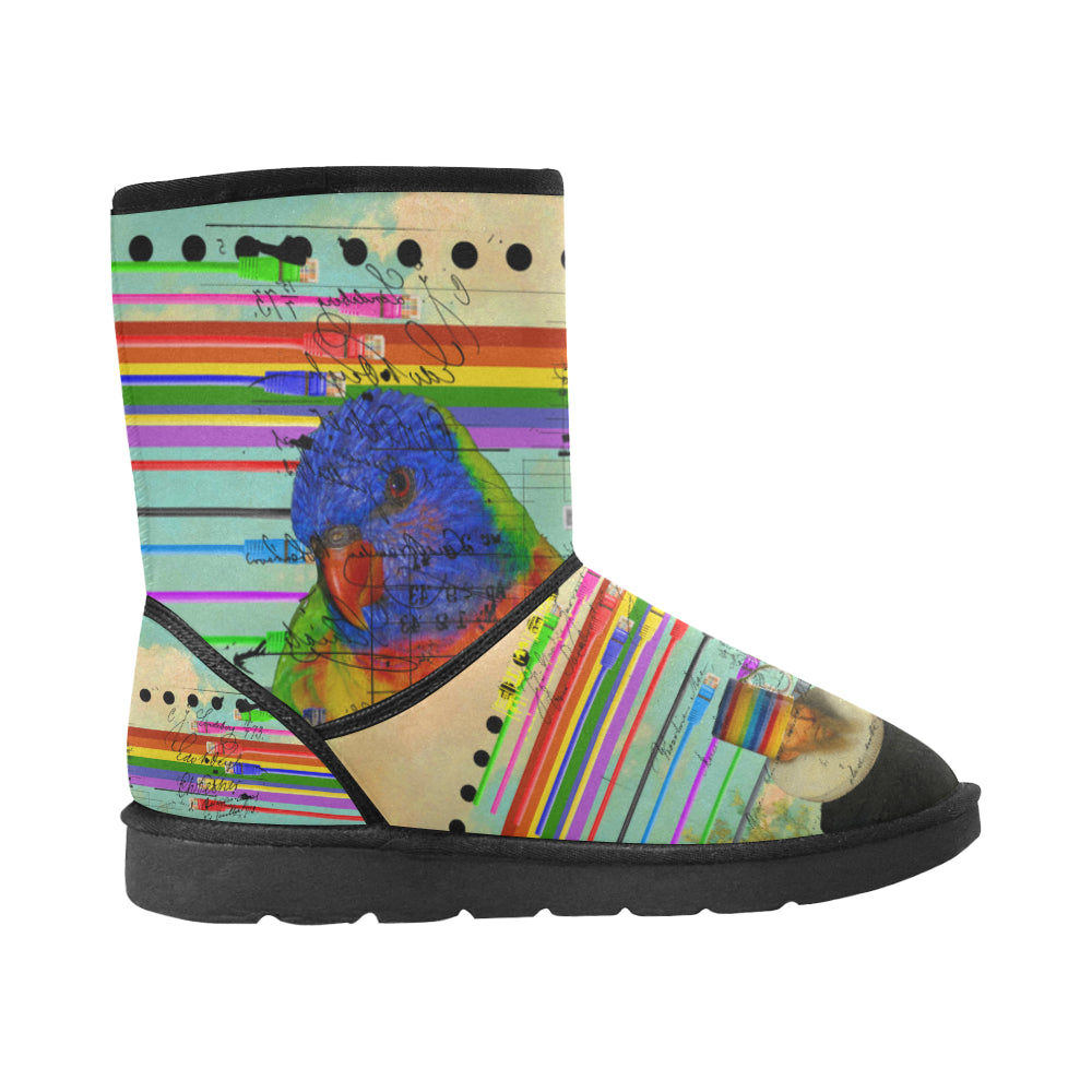 THE BIG PARROT Unisex All Over Print Snow Boots