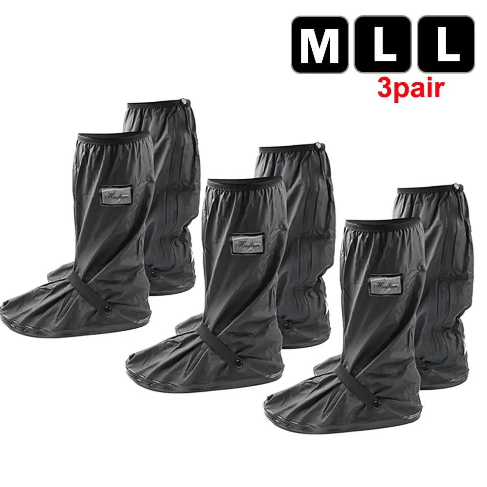 Reusable Motorcycle Scooter Dirt Bike Rain Shoes Cover Non-Slip Boot
