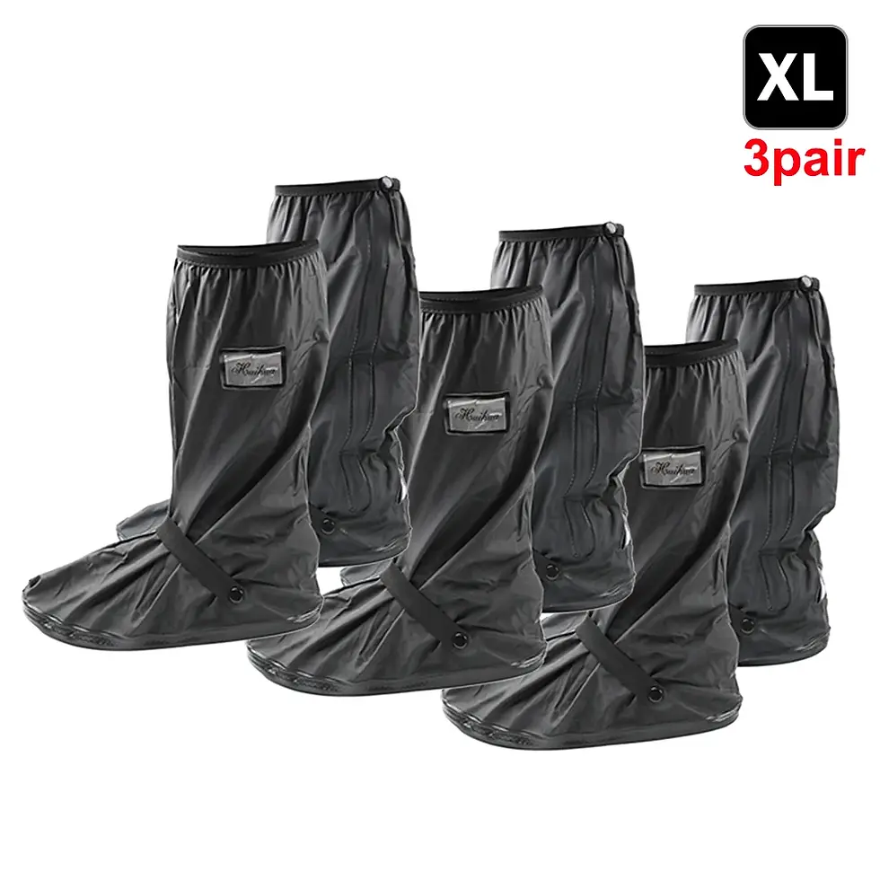 Thumbnail: Reusable Motorcycle Scooter Dirt Bike Rain Shoes Cover Non-Slip Boot
