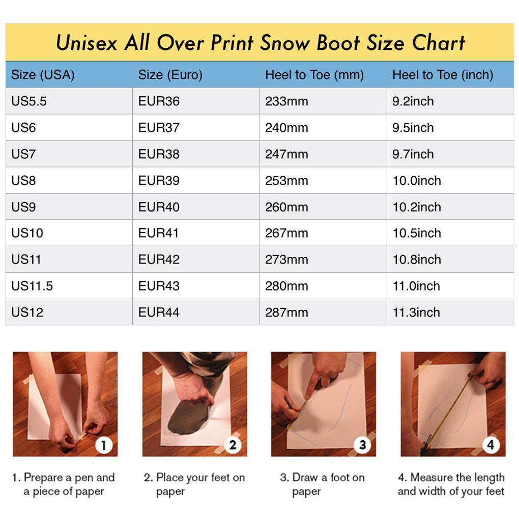 THE BIG PARROT Unisex All Over Print Snow Boots