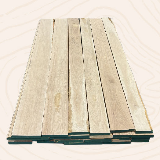 4/4 White Oak - 1 Common - S2S (reverse)