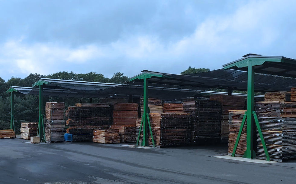 Air Drying T-Sheds at Horizon Wood Products