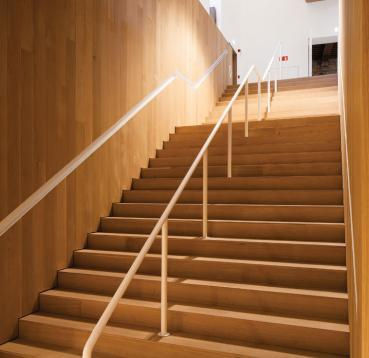 Grand staircase made from White Oak.