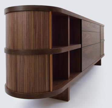 Modern furniture made from Walnut.
