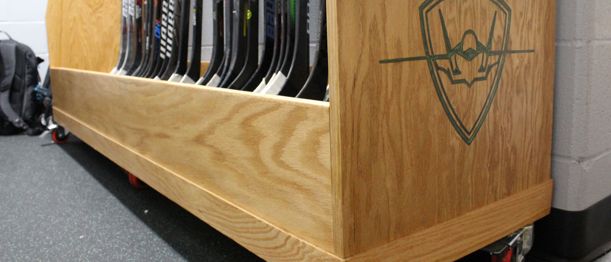 Columbus Mavericks locker room at OhioHealth Chiller North