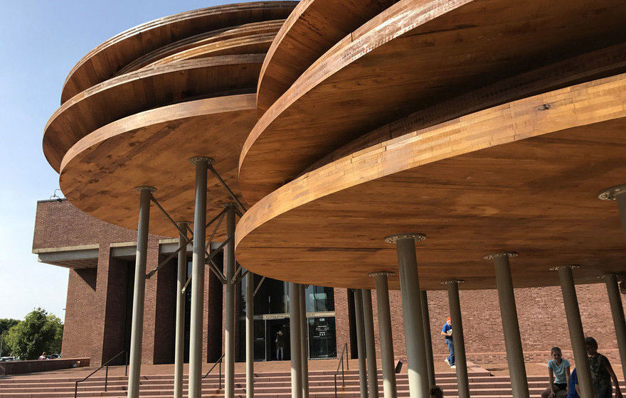 Conversation Plinth: Indiana Hardwood CLT Project