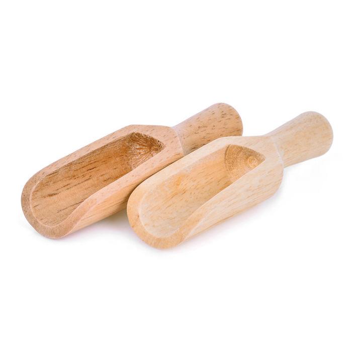 Wooden kitchen scoops made from hardwood beech.