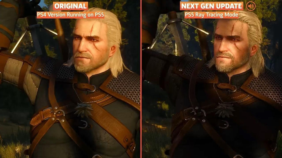 Comparação gráfica de The Witcher 3 Wild Hunt Remastered