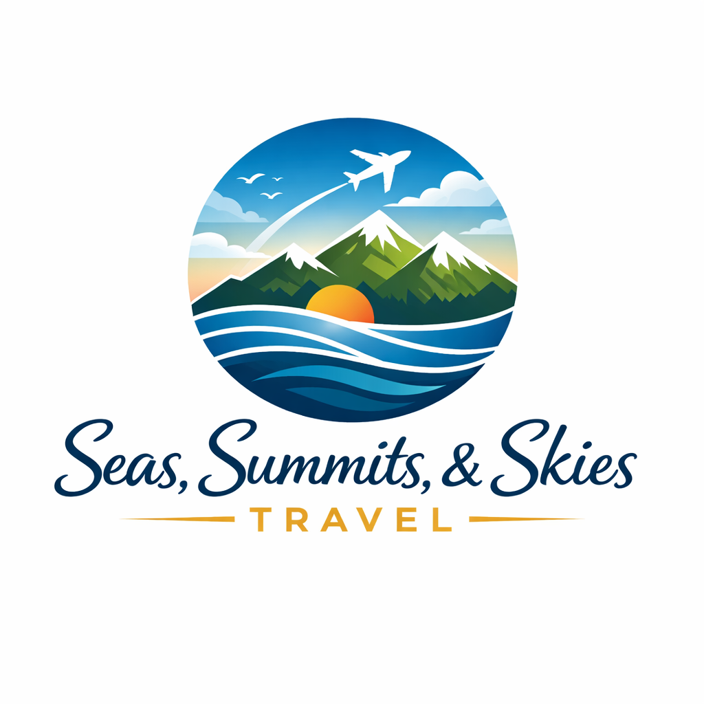 Seas, Summits, & Skies Travel logo