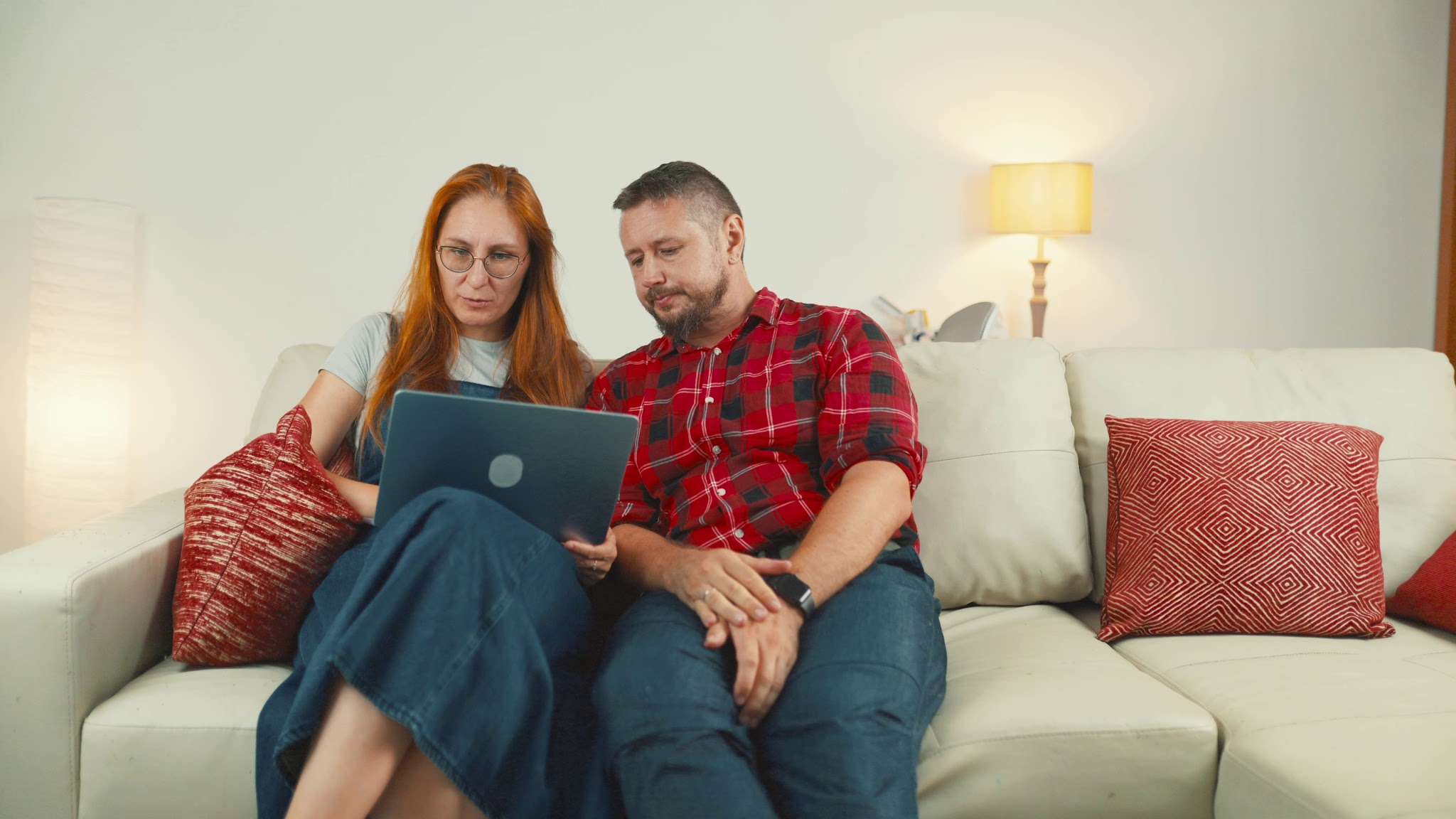 Choosing and booking a vacation on a laptop