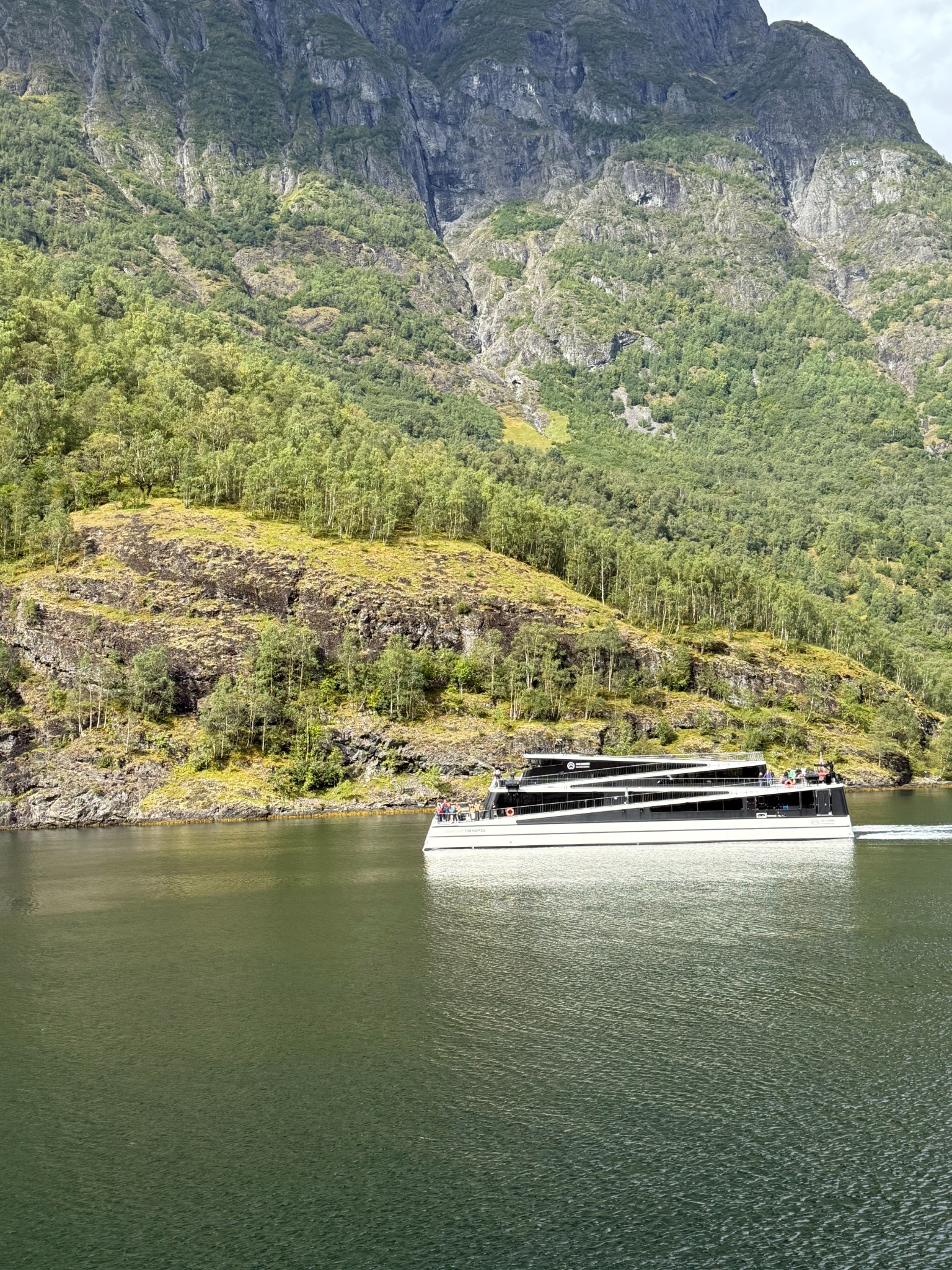Sightseeing vessel on a Norwegian fjord