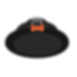 Luminario DOWNLIGHT de empotrar en plafón, ON-OFF, negro. | Conekta IDOSA