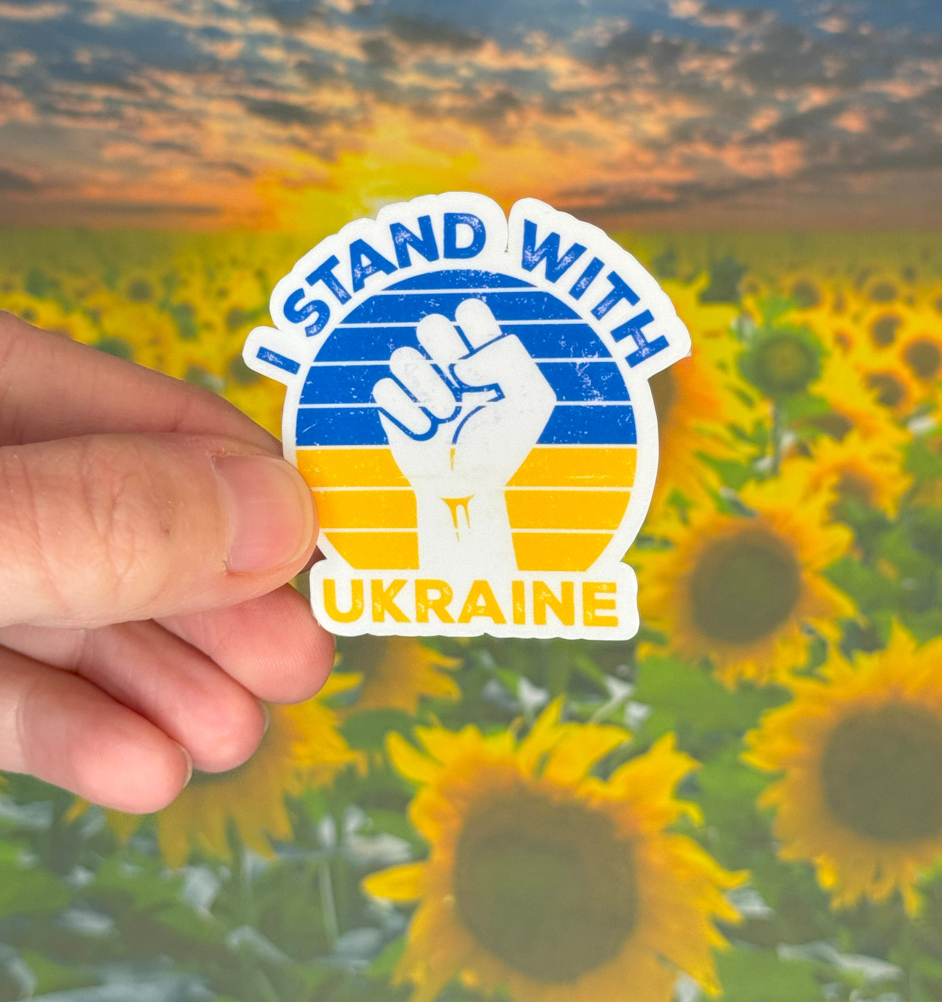 I Stand with Ukraine Sticker