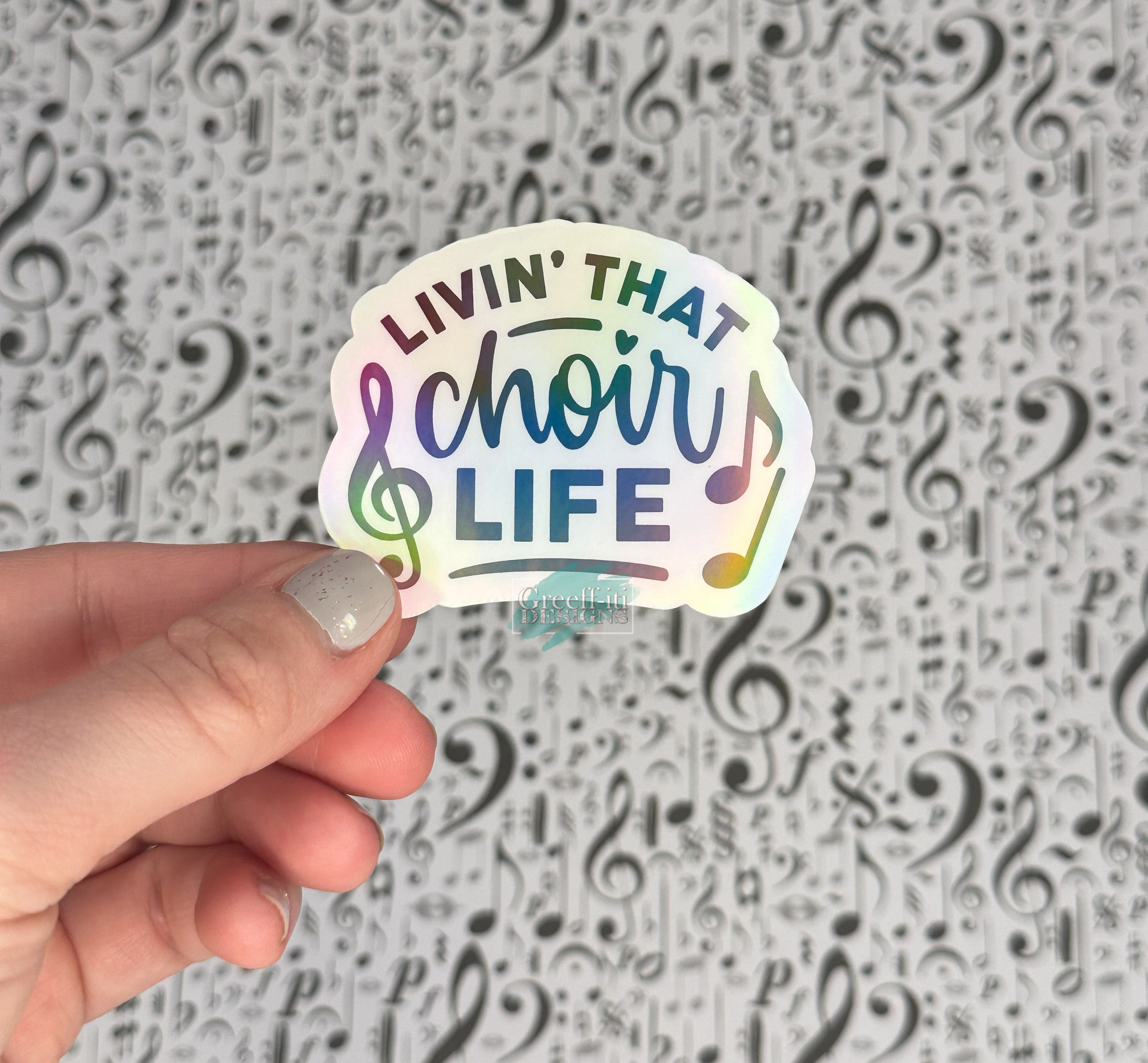 Livin' that choir life Sticker