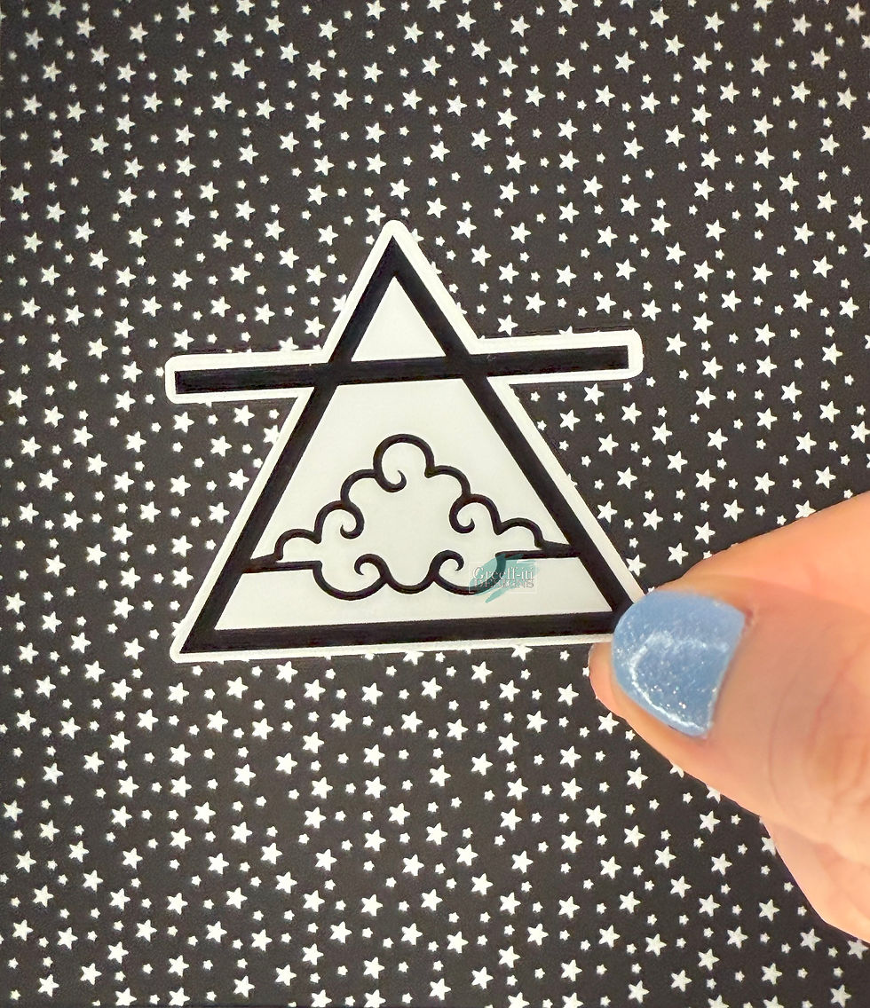 Thumbnail: ZA House Signs | Aer | Ignis | Terra | Aqua Sticker